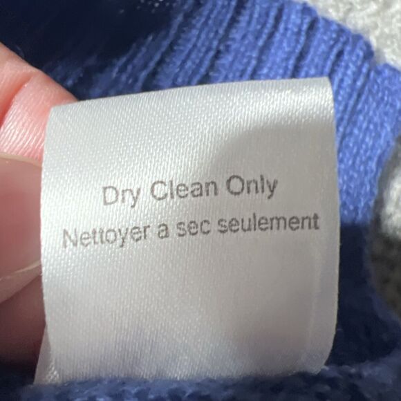 Kier + J Cashmere Ombre Blue Pullover Sweater Women's Size Small - Picture 6 of 7